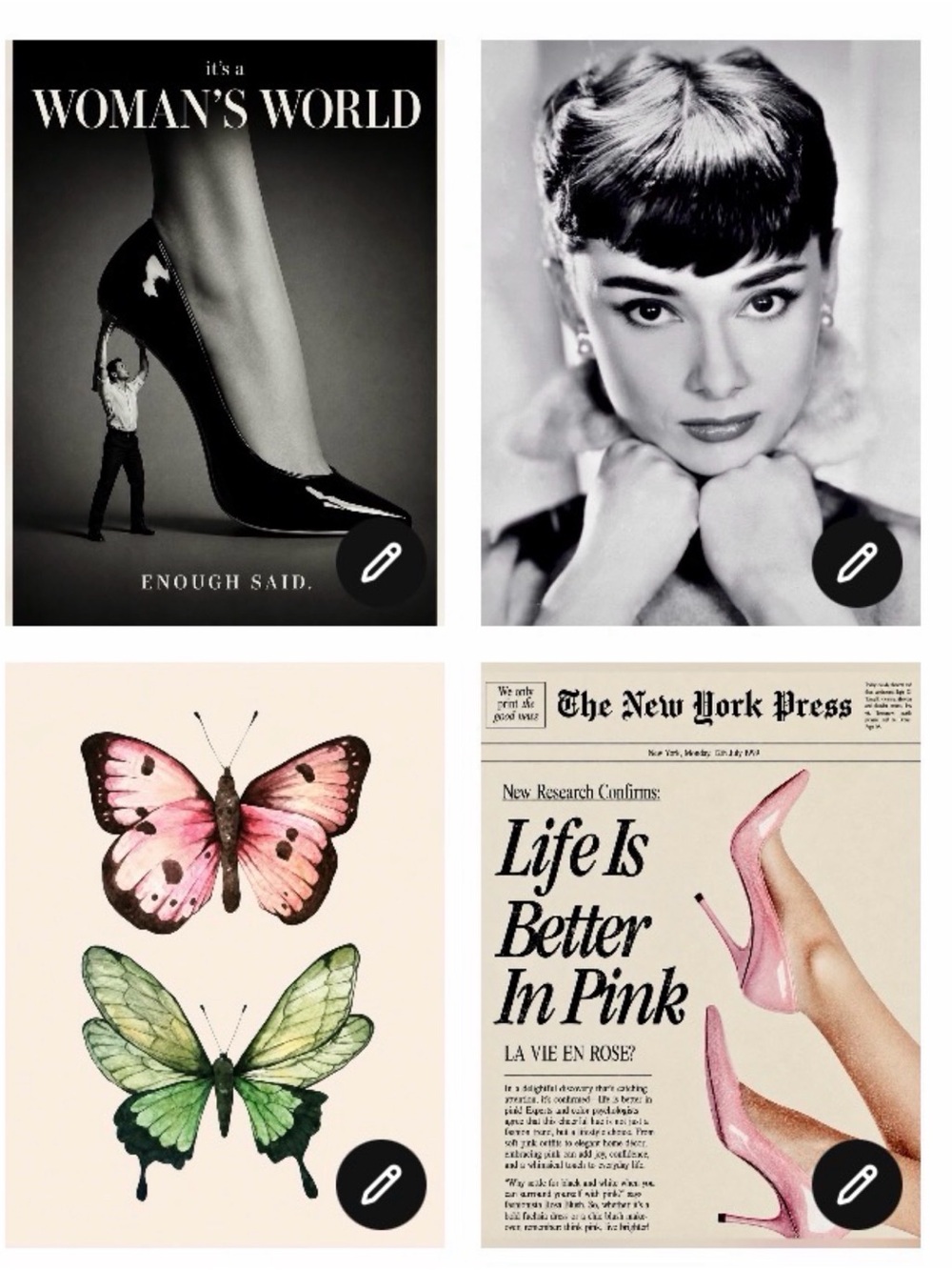 Pick 3 | The Audrey Effect™ | Curate a Chic Feminine Gallery Wall